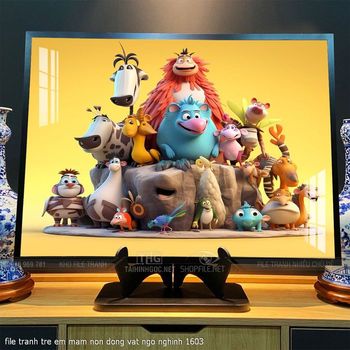 file tranh tre em mam non dong vat ngo nghinh 1603