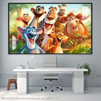 file tranh tre em mam non dong vat ngo nghinh 1620