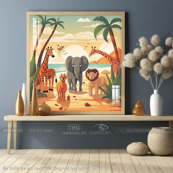 file tranh tre em mam non dong vat ngo nghinh 1628