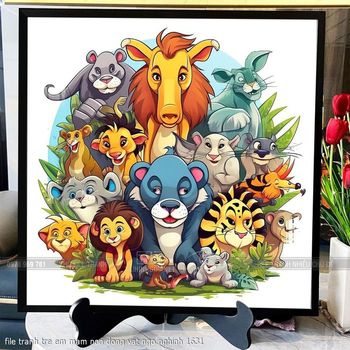 file tranh tre em mam non dong vat ngo nghinh 1631