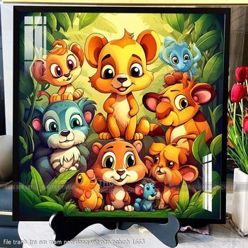 file tranh tre em mam non dong vat ngo nghinh 1663