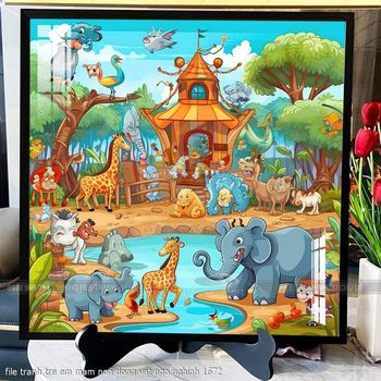 file tranh tre em mam non dong vat ngo nghinh 1672