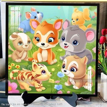file tranh tre em mam non dong vat ngo nghinh 1685