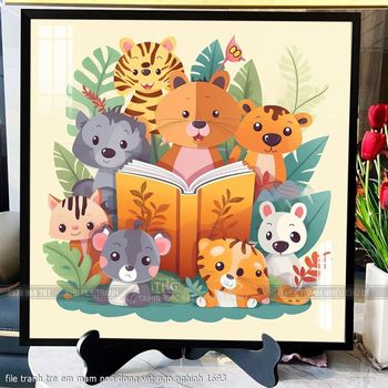 file tranh tre em mam non dong vat ngo nghinh 1693