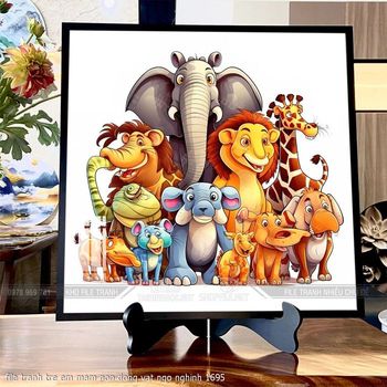 file tranh tre em mam non dong vat ngo nghinh 1695