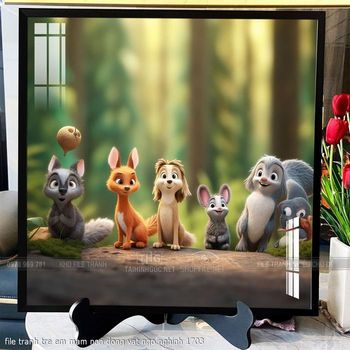 file tranh tre em mam non dong vat ngo nghinh 1703