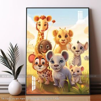 file tranh tre em mam non dong vat ngo nghinh 1708