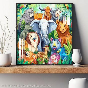 file tranh tre em mam non dong vat ngo nghinh 1737