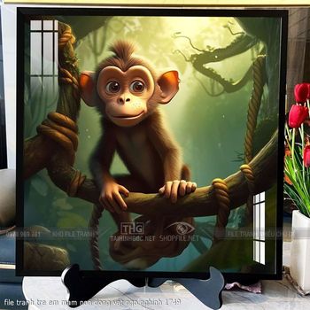 file tranh tre em mam non dong vat ngo nghinh 1749