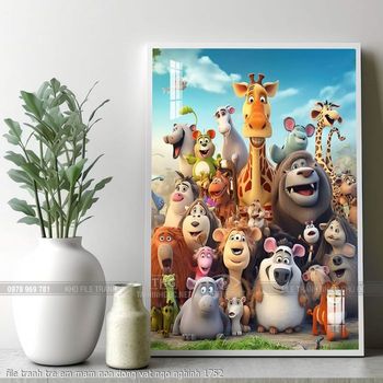 file tranh tre em mam non dong vat ngo nghinh 1752