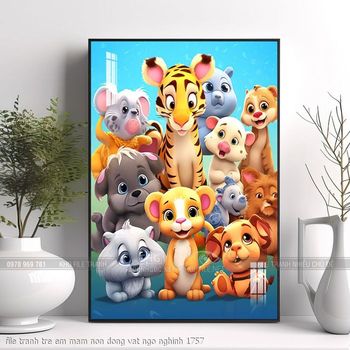 file tranh tre em mam non dong vat ngo nghinh 1757
