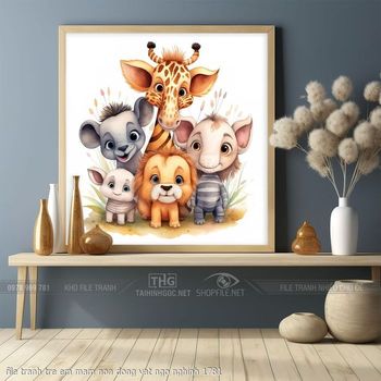 file tranh tre em mam non dong vat ngo nghinh 1781