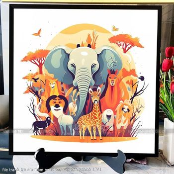 file tranh tre em mam non dong vat ngo nghinh 1791