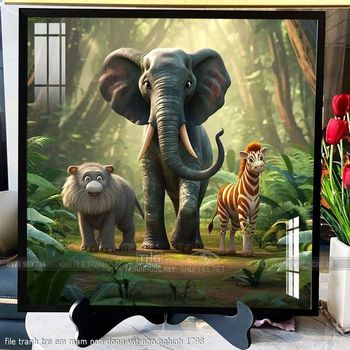 file tranh tre em mam non dong vat ngo nghinh 1798