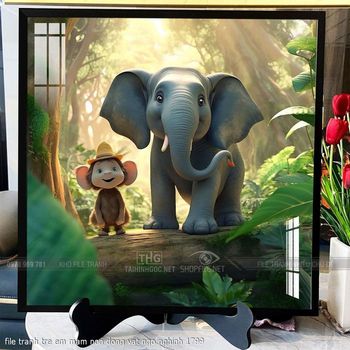 file tranh tre em mam non dong vat ngo nghinh 1799