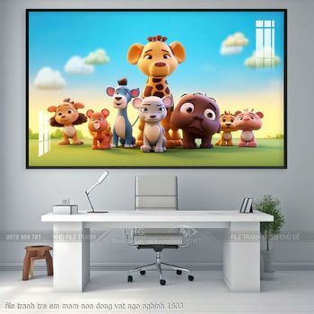 file tranh tre em mam non dong vat ngo nghinh 1803