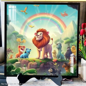 file tranh tre em mam non dong vat ngo nghinh 1828