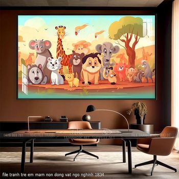 file tranh tre em mam non dong vat ngo nghinh 1834