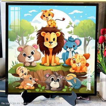 file tranh tre em mam non dong vat ngo nghinh 1854