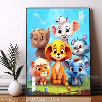 file tranh tre em mam non dong vat ngo nghinh 1858