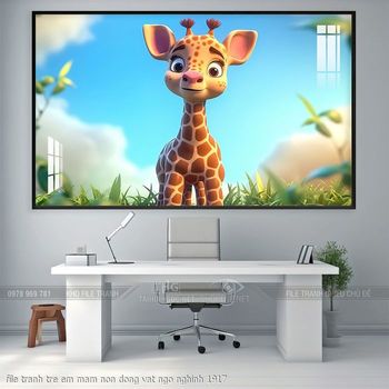 file tranh tre em mam non dong vat ngo nghinh 1917