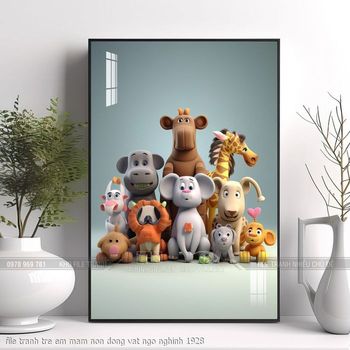 file tranh tre em mam non dong vat ngo nghinh 1928