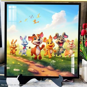 file tranh tre em mam non dong vat ngo nghinh 1936