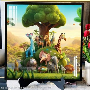 file tranh tre em mam non dong vat ngo nghinh 1951