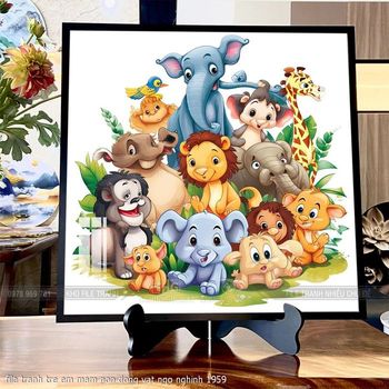 file tranh tre em mam non dong vat ngo nghinh 1959