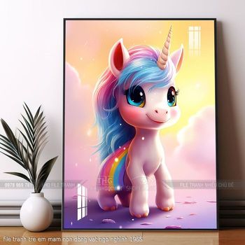 file tranh tre em mam non dong vat ngo nghinh 1966