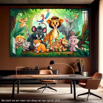 file tranh tre em mam non dong vat ngo nghinh 1973