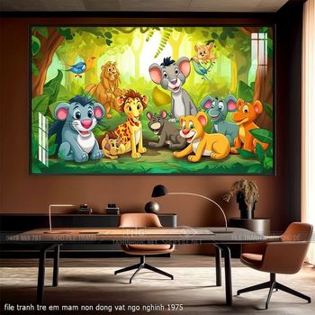 file tranh tre em mam non dong vat ngo nghinh 1975