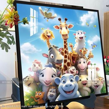 file tranh tre em mam non dong vat ngo nghinh 1976