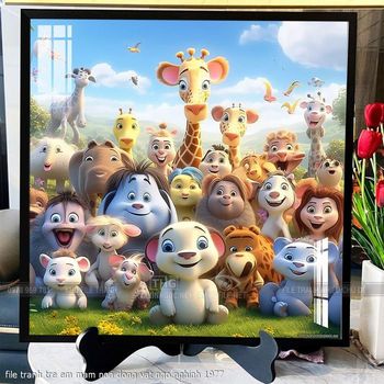 file tranh tre em mam non dong vat ngo nghinh 1977