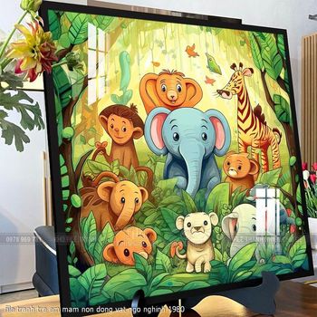 file tranh tre em mam non dong vat ngo nghinh 1980