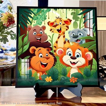 file tranh tre em mam non dong vat ngo nghinh 1989