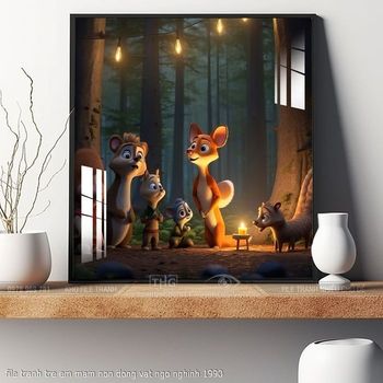 file tranh tre em mam non dong vat ngo nghinh 1990