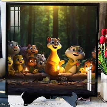 file tranh tre em mam non dong vat ngo nghinh 1991