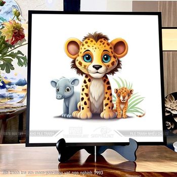 file tranh tre em mam non dong vat ngo nghinh 1993