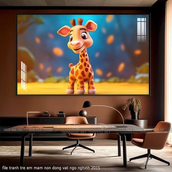 file tranh tre em mam non dong vat ngo nghinh 2015