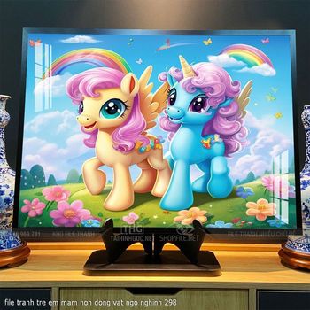 file tranh tre em mam non dong vat ngo nghinh 298