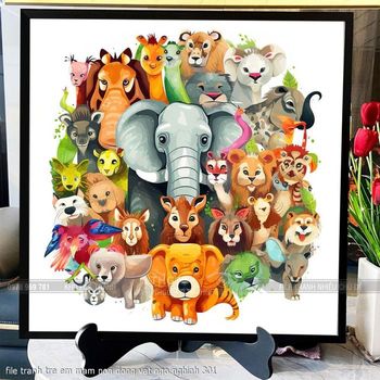 file tranh tre em mam non dong vat ngo nghinh 301