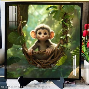 file tranh tre em mam non dong vat ngo nghinh 327