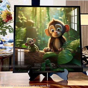 file tranh tre em mam non dong vat ngo nghinh 333