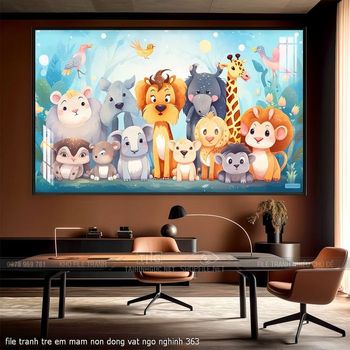 file tranh tre em mam non dong vat ngo nghinh 363