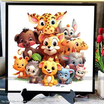 file tranh tre em mam non dong vat ngo nghinh 393