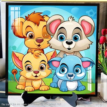 file tranh tre em mam non dong vat ngo nghinh 418