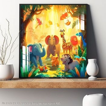 file tranh tre em mam non dong vat ngo nghinh 420