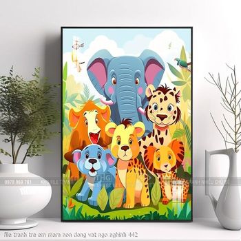 file tranh tre em mam non dong vat ngo nghinh 442