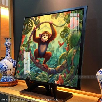 file tranh tre em mam non dong vat ngo nghinh 480